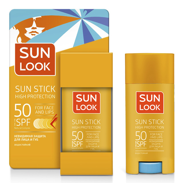 Стик для лица и губ Sun Look солнцезащитный SPF-50