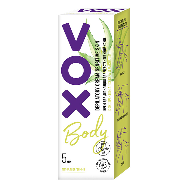 Крем для депиляции VOX для чувствительной кожи