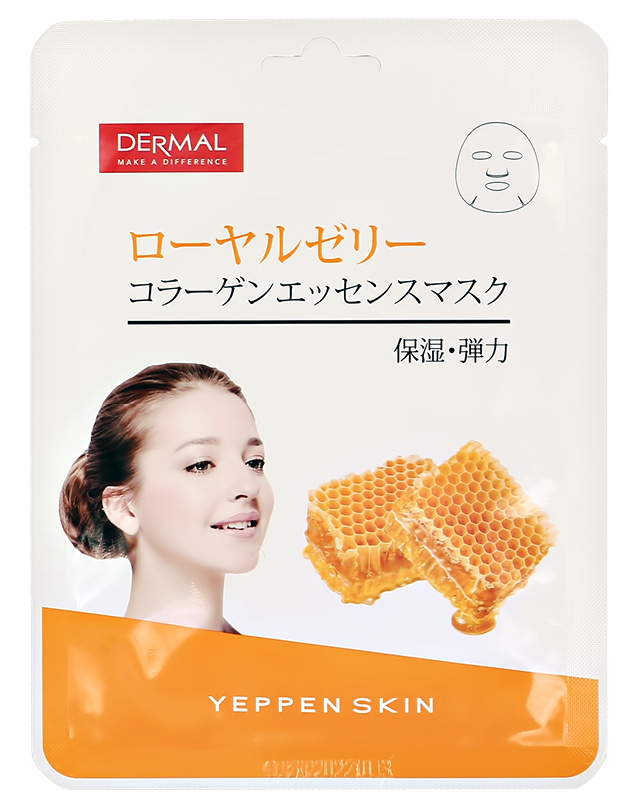 Маска для лица Dermal Yeppen Skin с коллагеном и пчелиным ядом (для упругости и эластичности кожи)