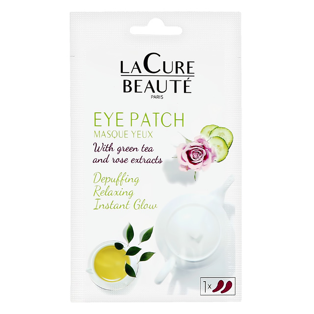 Патчи для глаз La Cure Beaute гидрогелевые с экстрактом розы и зеленого чая