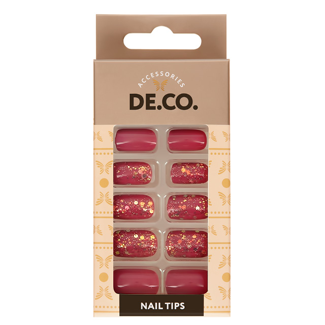 Набор накладных ногтей DECO. Holo Berry cake