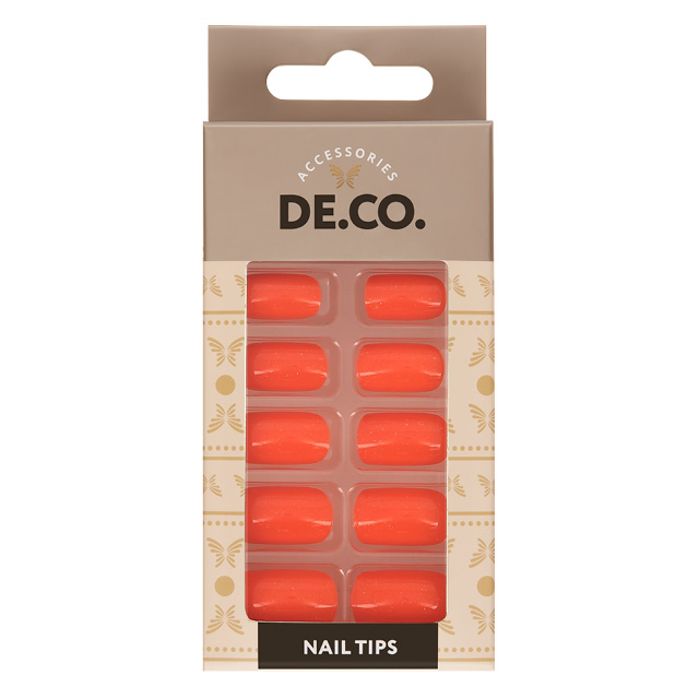 Набор накладных ногтей DECO. Glow Orange