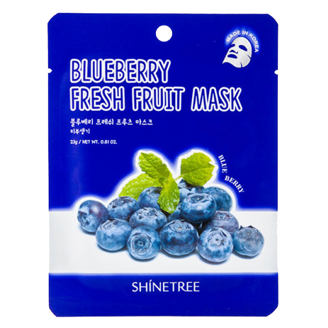 Маска для лица Shinetree Fresh Fruit с экстрактом черники