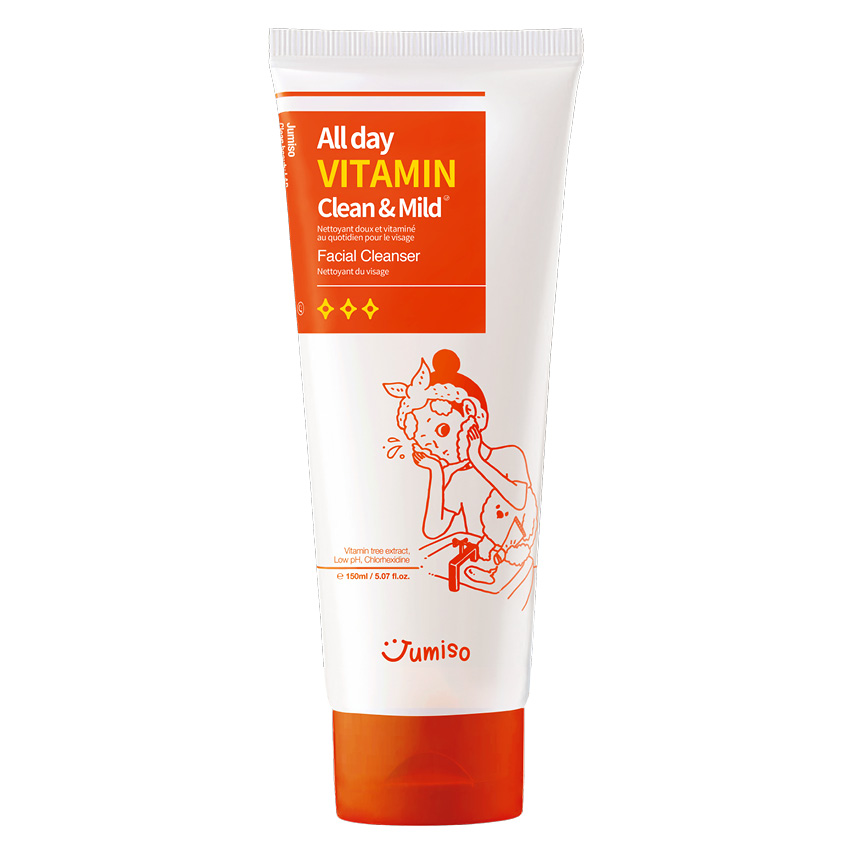 Пенка для умывания Helloskin Jumiso All Day Vitamin с маслом грейпфрута и экстрактом облепихи