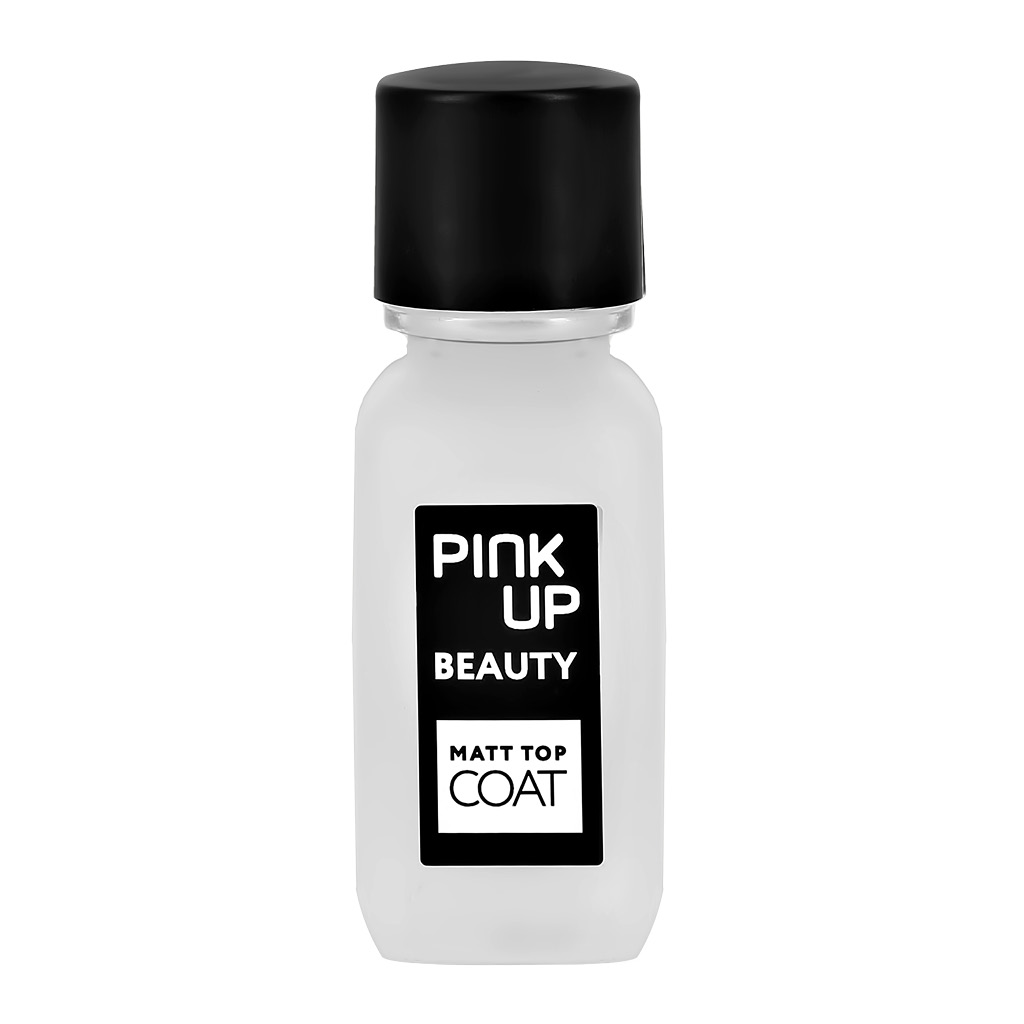 Матирующее верхнее покрытие для ногтей Pink Up Beauty, Matt Top Coat