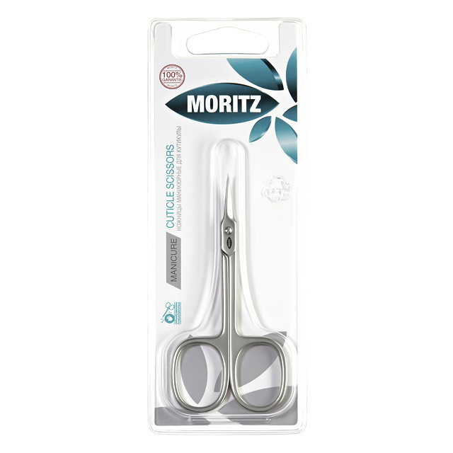 Ножницы для кутикулы Moritz с ультратонкими изогнутыми лезвиями (углеродистая сталь)