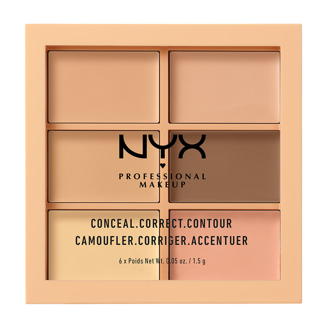 Палетка консилеров для лица Nyx Professional Makeup Conceal, Correct, Contour тон 301 light