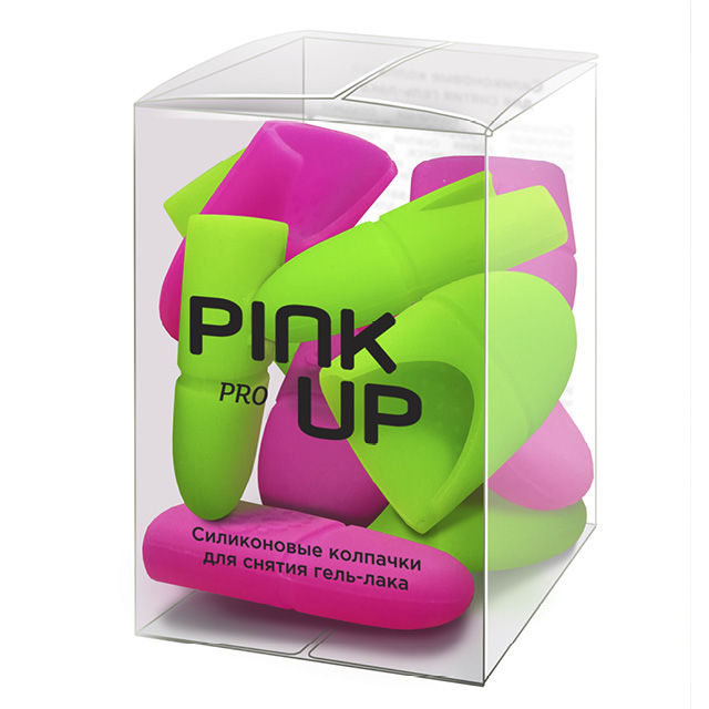 Силиконовые колпачки для снятия гель-лака Pink Up Pro