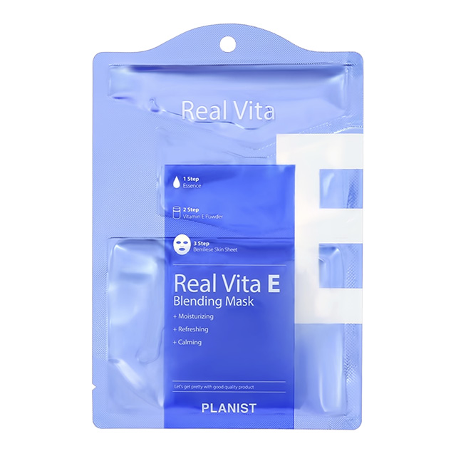 Маска для лица Planist Real Vita 3-х компонентная с витамином E (увлажняющая)