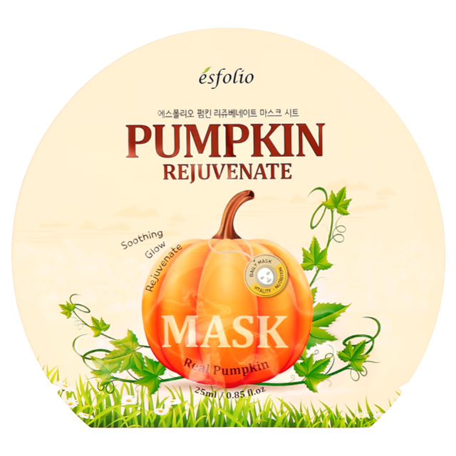 Маска для лица Esfolio Real Pumpkin с экстрактом тыквы (омолаживающая)