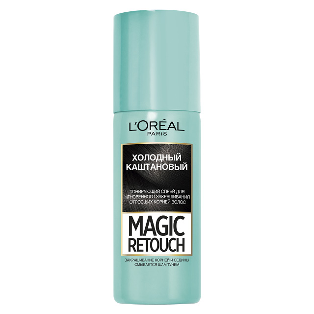 Спрей для волос тонирующий L’Oreal Magic Retouch тон 8 (холодный каштановый)