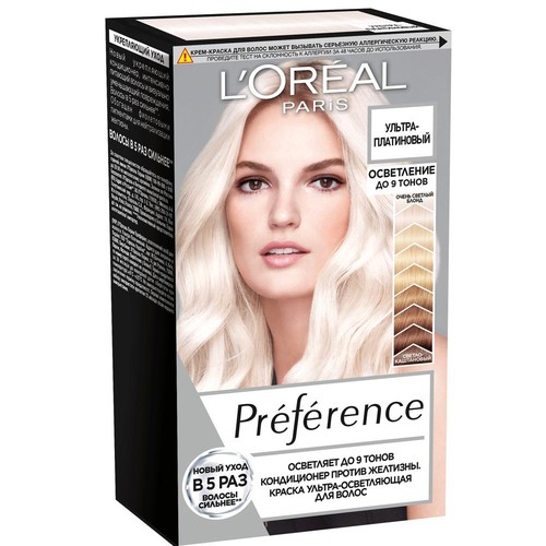 Краска для волос Preference, «Ультраплатиновый», L’Oréal Paris