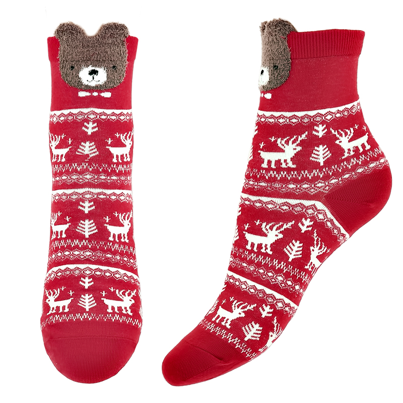 Носки женские Socks Christmas Bear