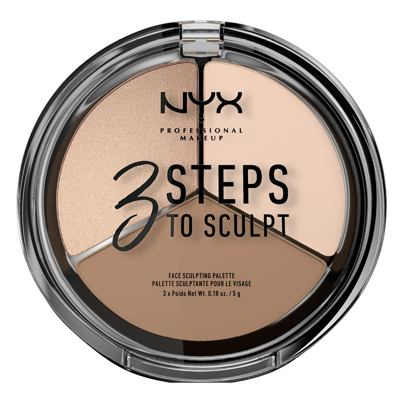 Палетка для скульптурирования NYX Professional Makeup 3 Steps To Sculpt Face тон 01 Fair