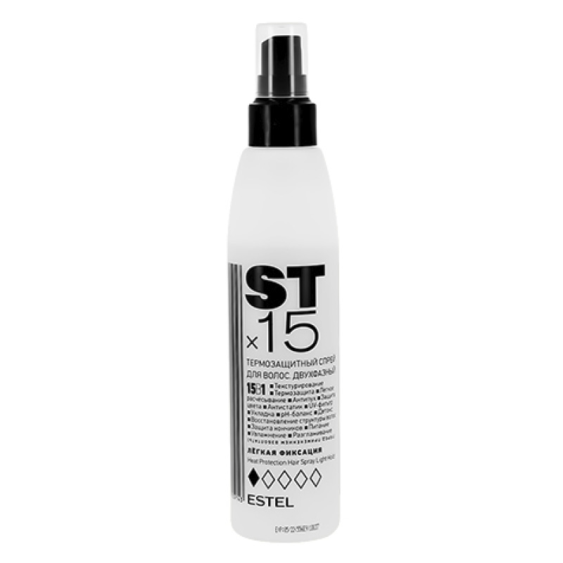 Спрей для волос Estel STx15 Легкая фиксация (двухфазный термозащитный)
