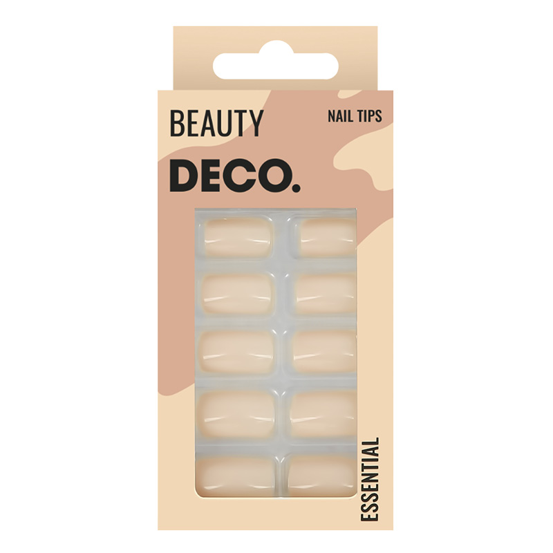 Набор накладных ногтей DECO. Essential Nude (24 шт+ клеaевые стикеры 24 шт)