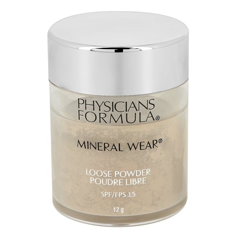 Пудра рассыпчатая для лица Physicians Formula Mineral Wear минеральная SPF 15 тон прозрачный