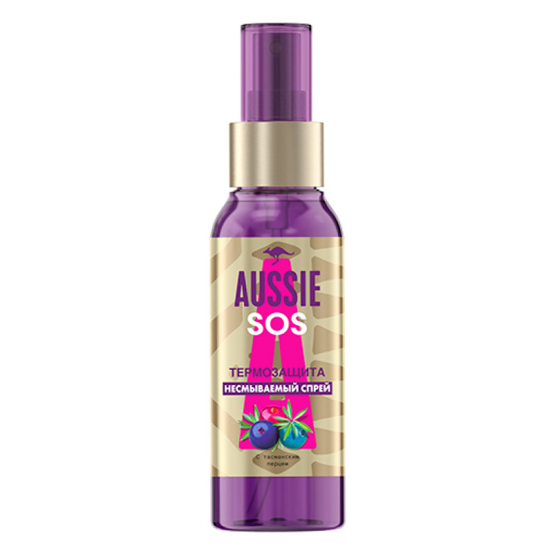 Спрей для волос Aussie SOS термозащита (несмываемый)