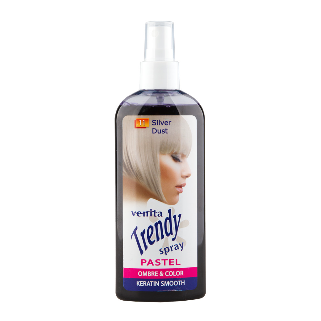 Спрей для волос красящий Venita Trendy Color тон Silver Dust
