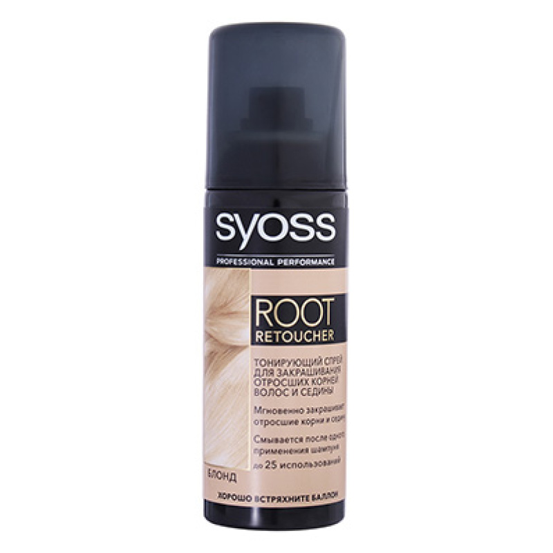 Спрей для волос тонирующий Syoss Root Retoucher тон блонд