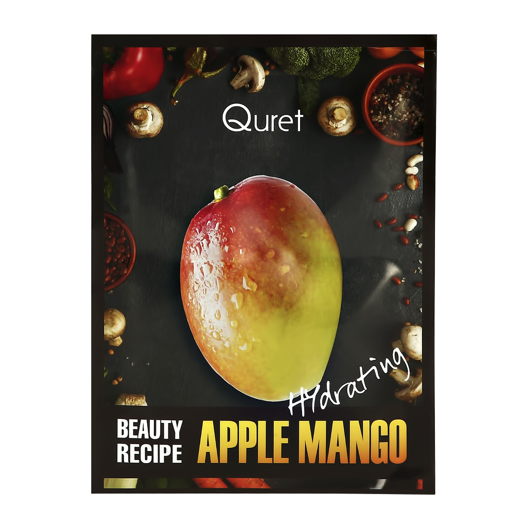 Маска для лица Quret Beauty Recipe с экстрактом манго (увлажняющая)