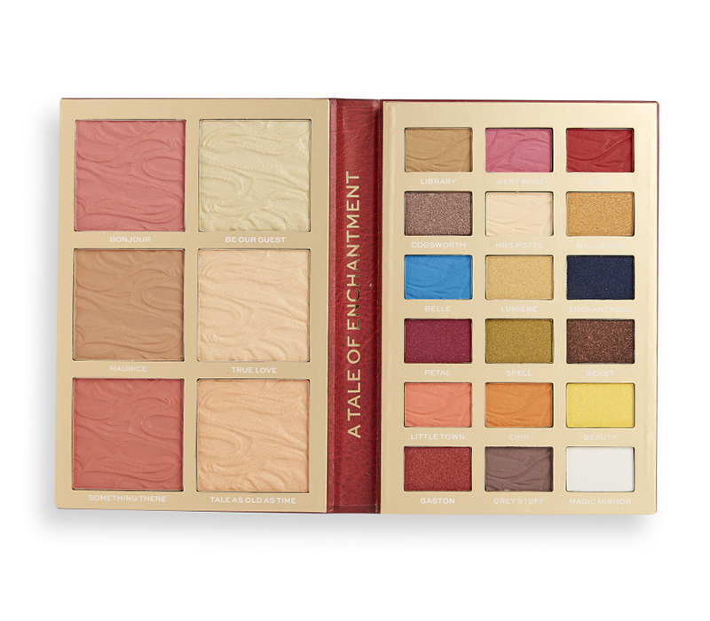 Палетка для макияжа I Heart Revolution Disney (тени для век, румяна, хайлайтер) Storybook Shadow Palette Belle