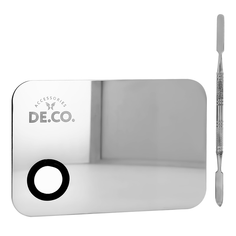 Палитра DECO. для смешивания косметики со шпателем