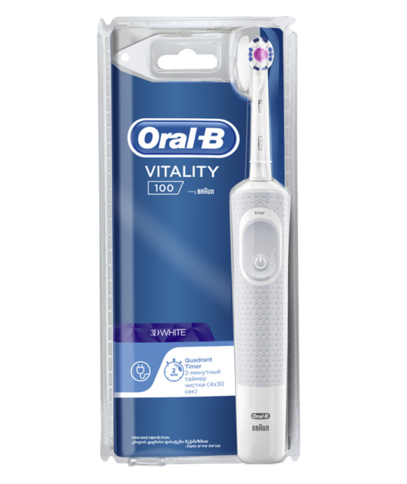 Щетка зубная электрическая Oral-B 3D White Vitality отбеливающая
