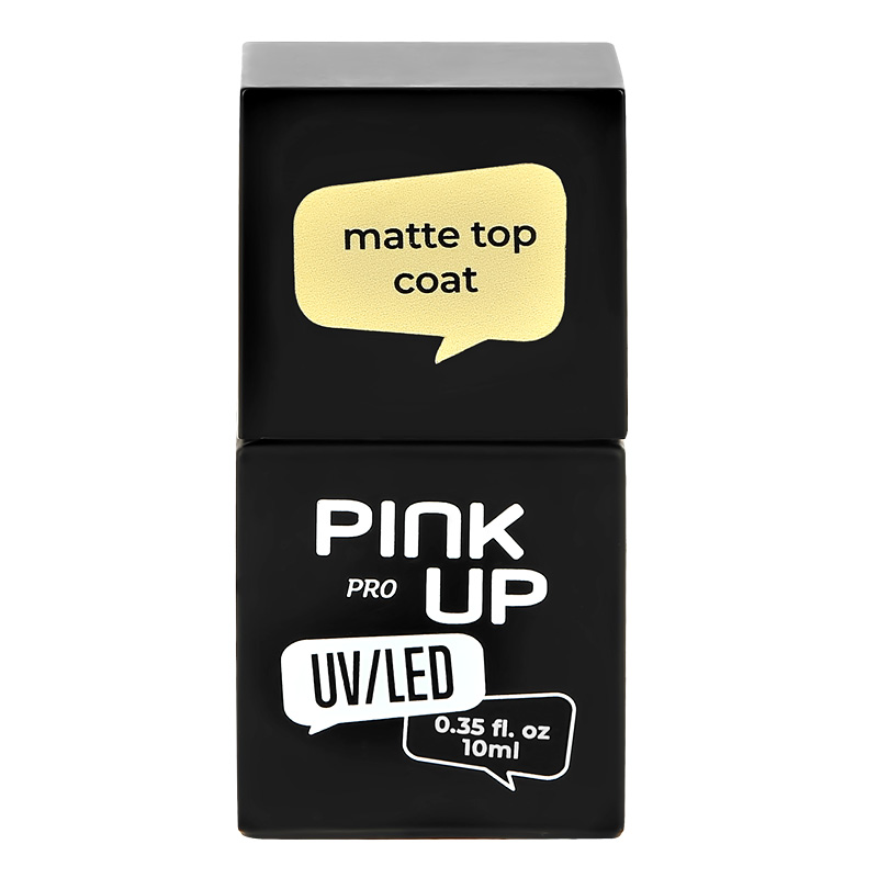 Матовое верхнее покрытие для ногтей UV/LED Pink Up PRO Matte Top Coat