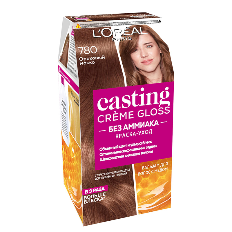 Крем-краска для волос Loreal Casting Creme Gloss тон 780 (Ореховый мокко)