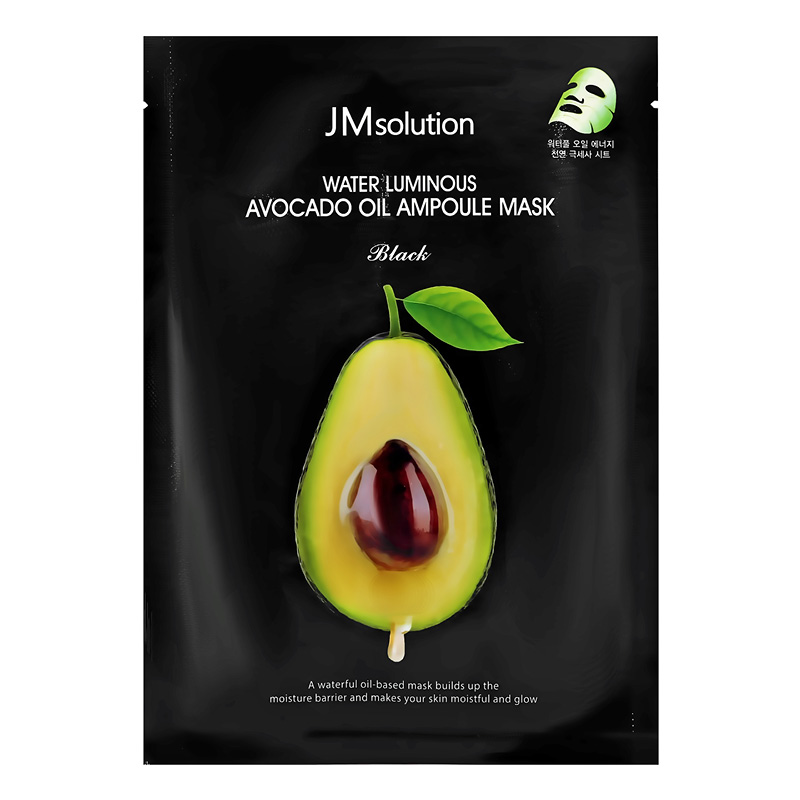 Маска для лица Jmsolution Black с маслом авокадо (питательная)