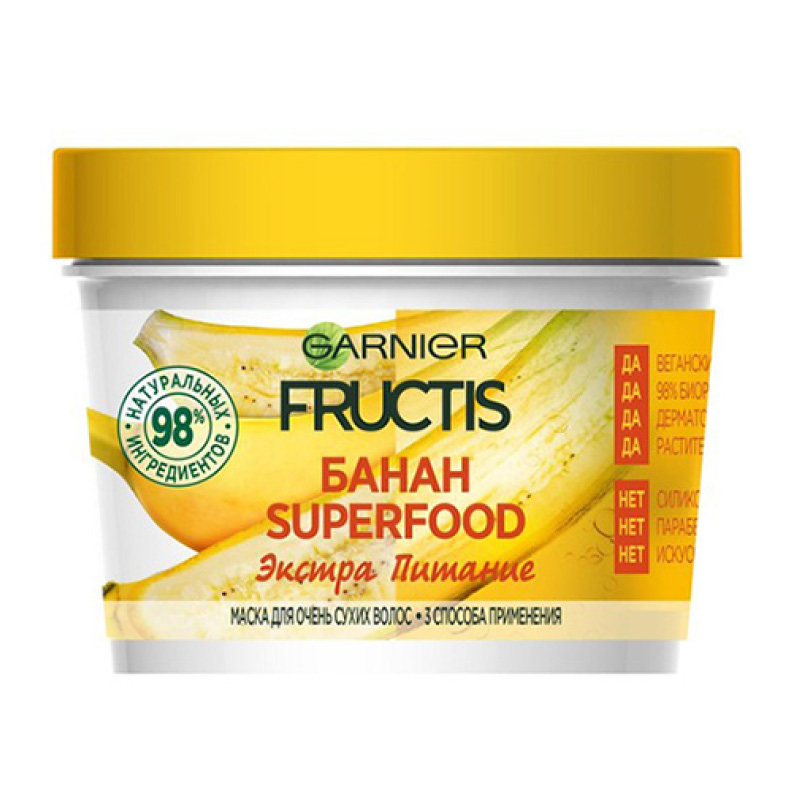 Маска для волос Garnier Fructis Superfood Банан