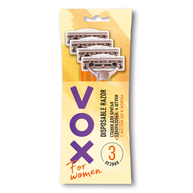 Станок для бритья одноразовый VOX For Women 3 лезвия