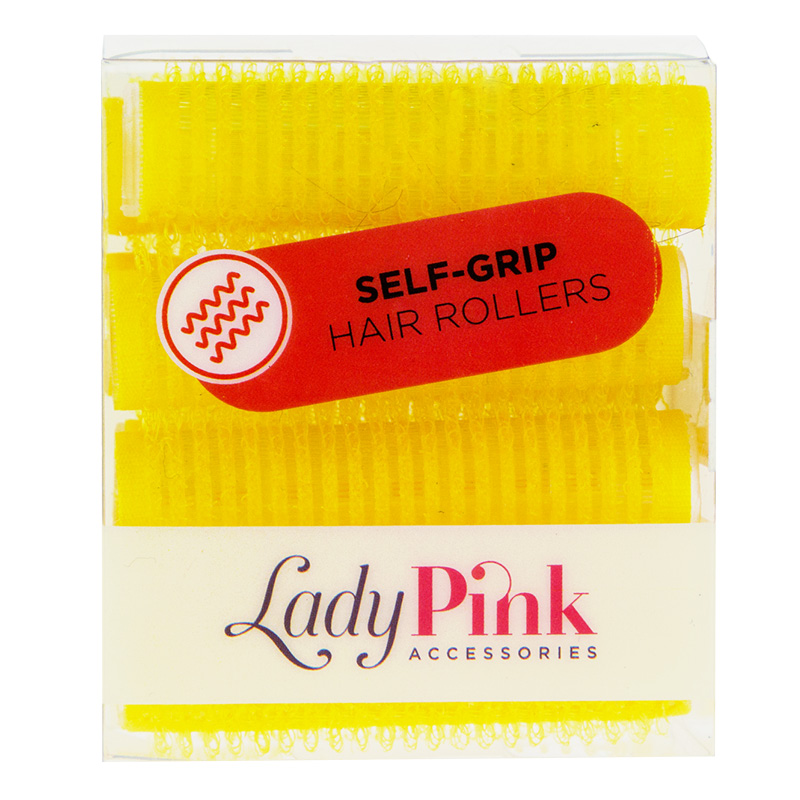 Бигуди-липучки Lady Pink D 15 мм желтые