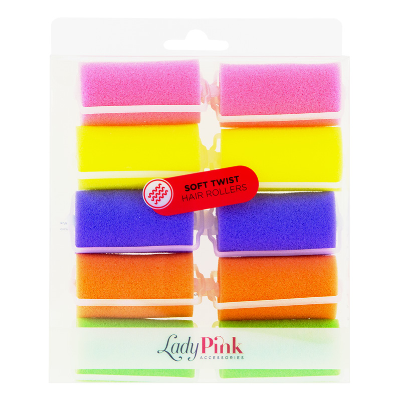 Бигуди поролоновые Lady Pink Basic D 30 разноцветные