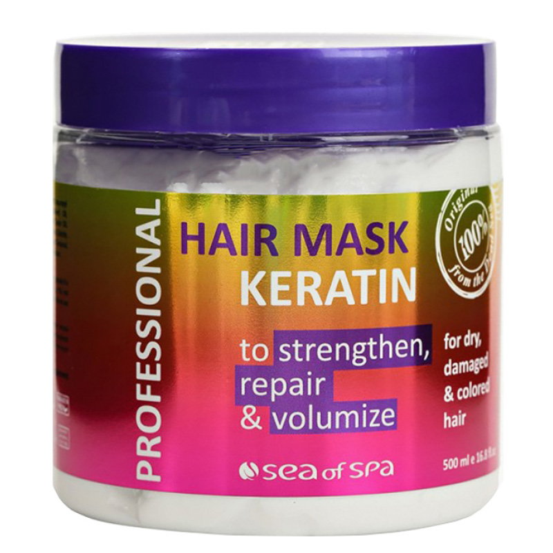 Маска для волос Sea Of Spa Professional с кератином (для сухих, поврежденных и окрашенных волос)