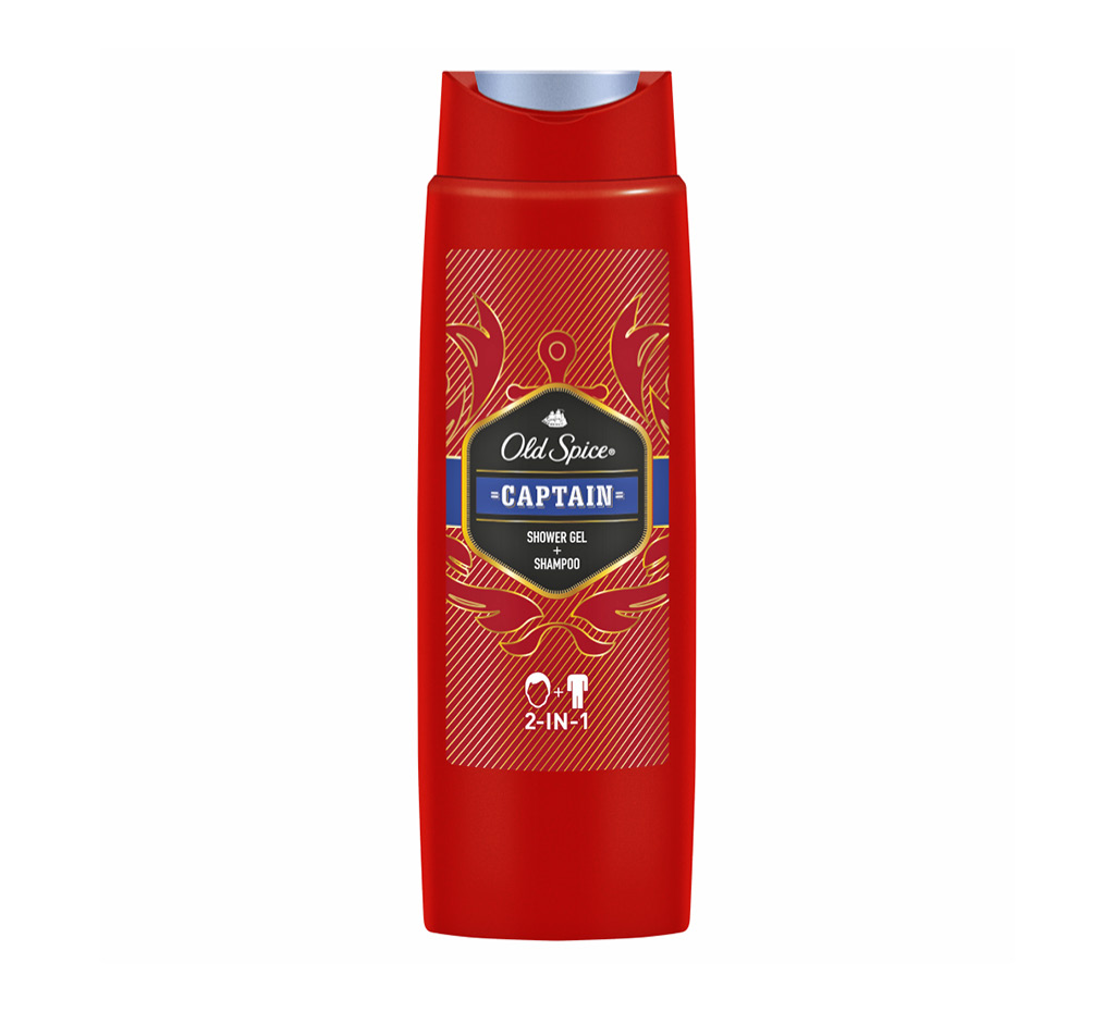 Гель для душа и шампунь Old Spice Captain 2 в 1 (мужской)