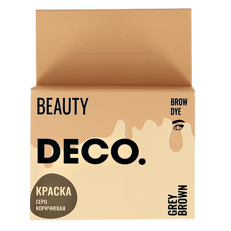 Краска для бровей DECO. в саше с окислителем (тон серо-коричневый)