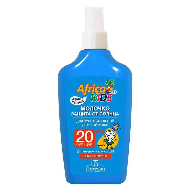 Молочко солнцезащитное Africa Kids SPF 20, Floresan