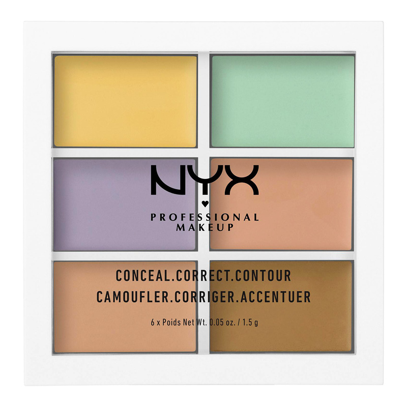 Набор консилеров для лица NYX Professional Makeup Color Correcting Concealer тон 04 6 оттенков