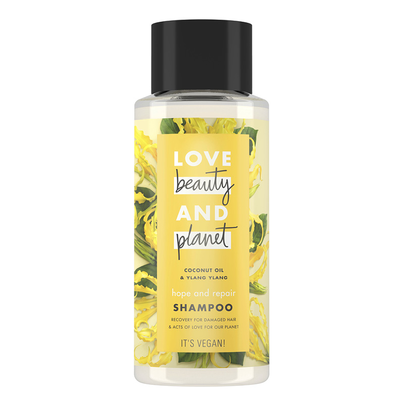 Шампунь для волос Love Beauty And Planet Coconut Oil & Ylang Ylang Восстановление и забота (с кокосовым маслом и цветами иланг-иланг)