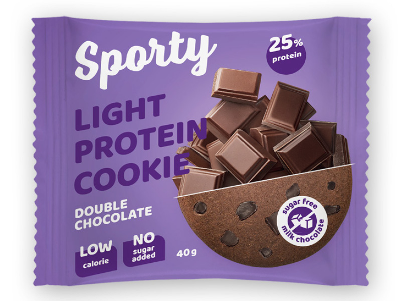 Печенье неглазированное Sporty Protein Двойной шоколад
