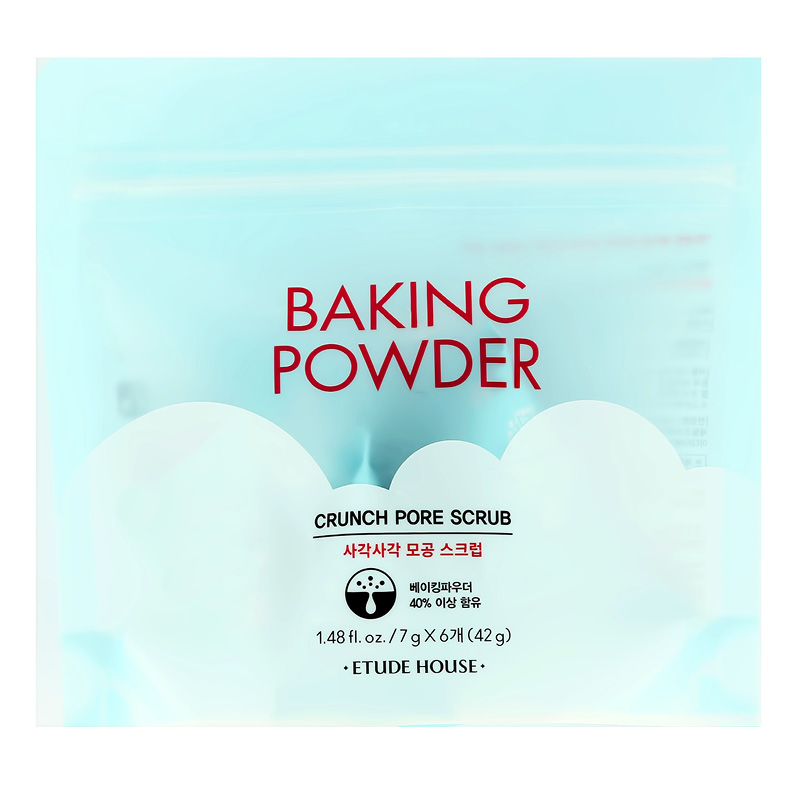 Скраб для лица Etude House Baking Powder 2 в 1 очищающий 6 шт
