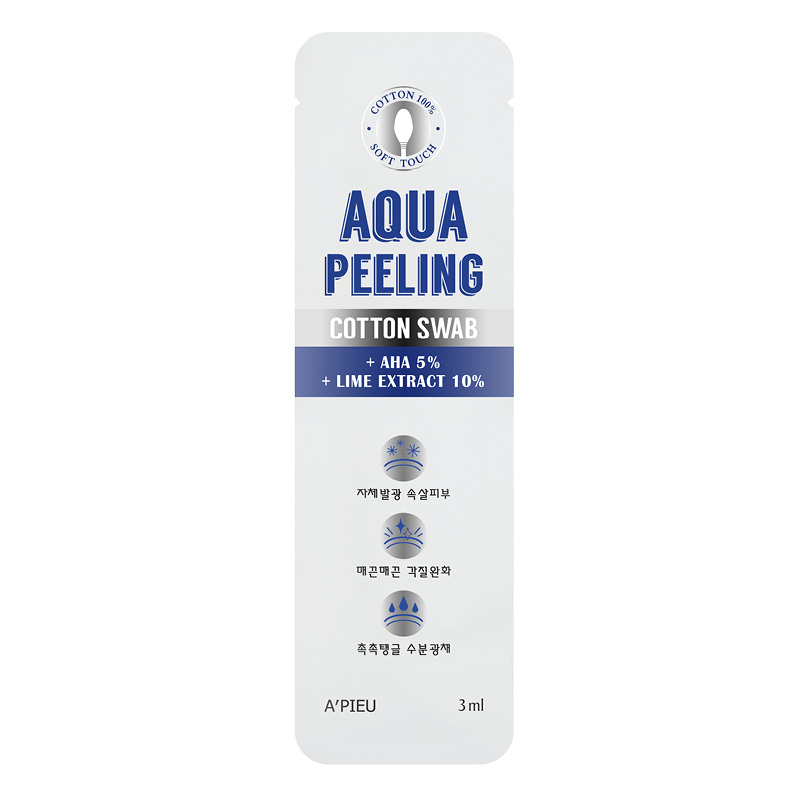 Ватная палочка для пилинга с 5%-ми AHA-кислотами Aqua Peeling, A`Pieu