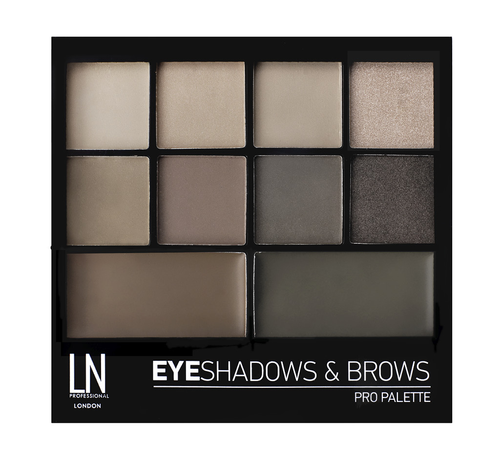 Набор для макияжа Ln Professional Pro Palette тени для век и воск для бровей (тон 02)