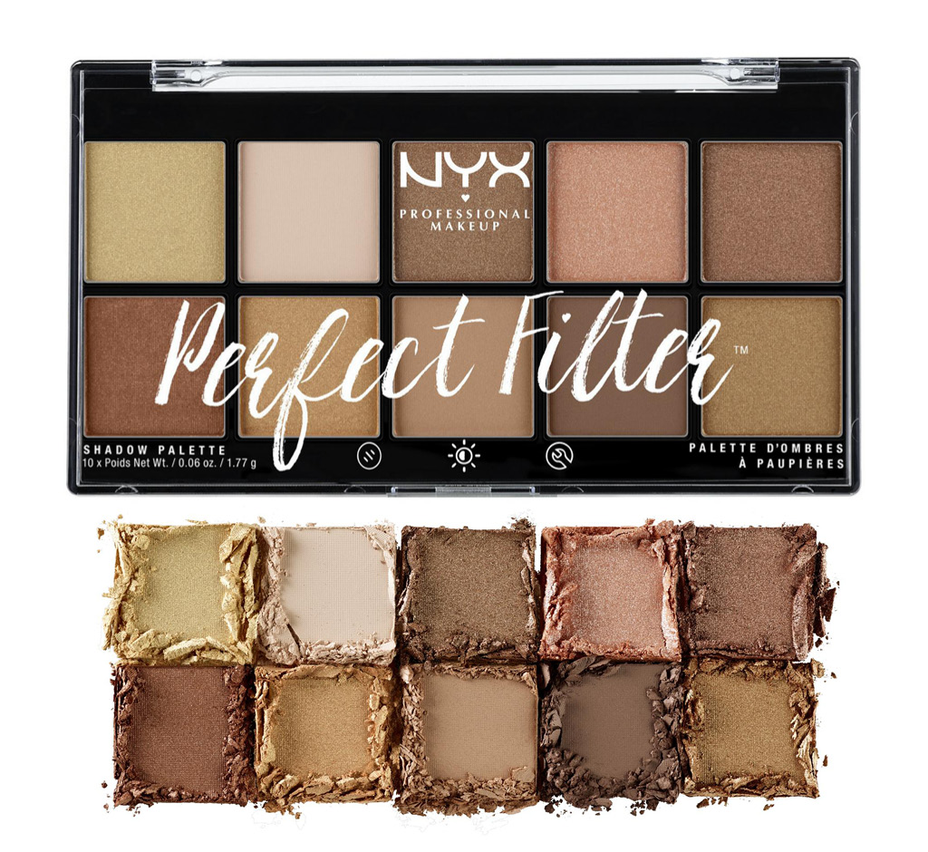 Палетка теней для век NYX Professional Makeup Perfect Filter тон 01 Golden Hour